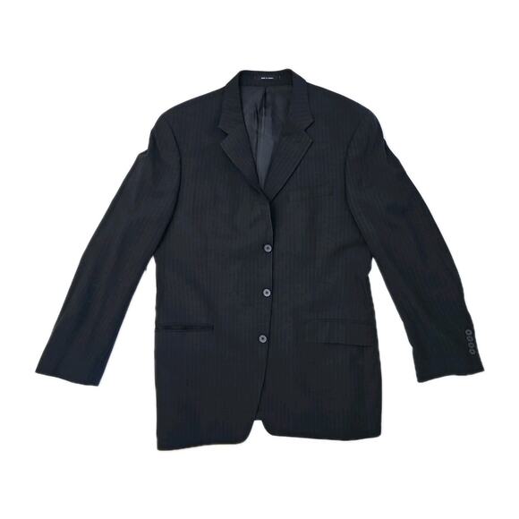 Tallia Jacket Davelle 42L Black Label 100% Wool Alta Resa Blazer Super Men's - Picture 1 of 11
